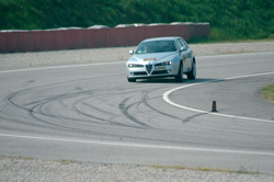 Test in pista con Alfa