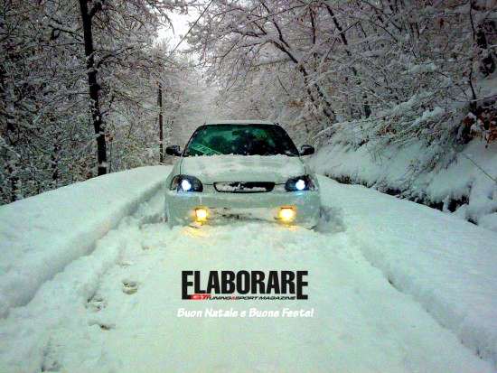 snow tuning ice car auguri buon natale elaborare