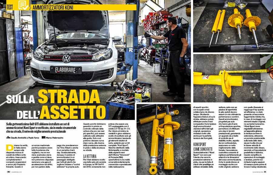 Come scegliere l'assetto migliore su Golf GTI, ecco il test con ammortizzatori Koni Sport