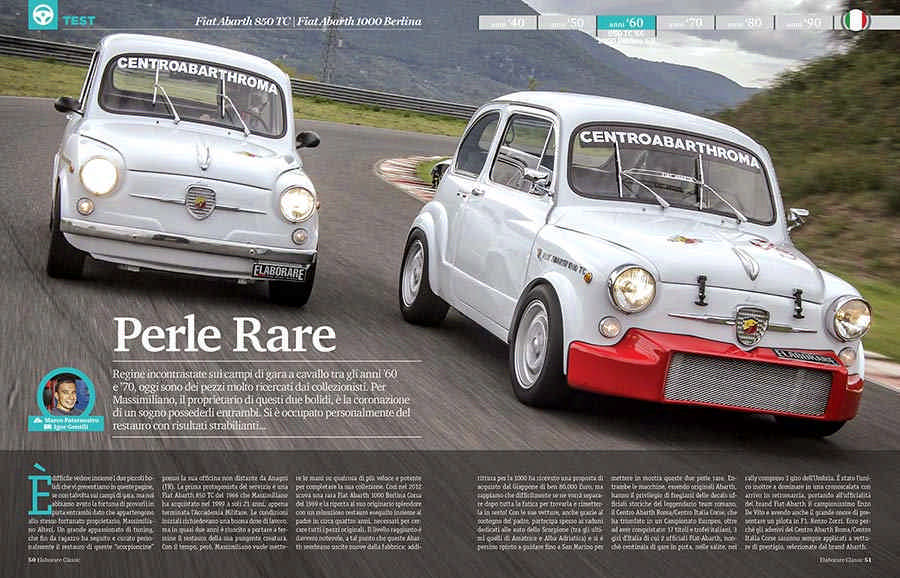 Fiat Abarth 850 TC e 1000 Berlina 1969 auto storiche elaborate