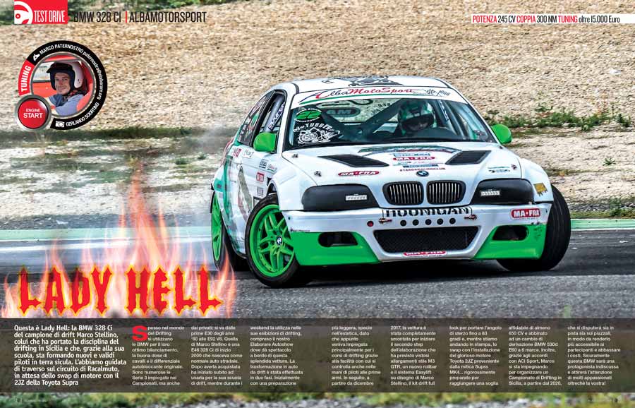 BMW 328 Ci elaborata 245 CV con preparazione per gare drifting AlbaMotorSport