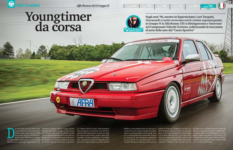 Alfa Romeo 155 Gruppo N auto storica elaborata con preparazione Scuderia del Portello