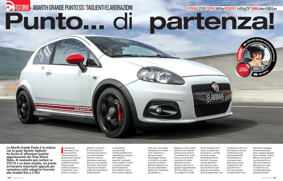 Abarth Grande Punto SS elaborata 271 CV con preparazione Taglienti Elaborazioni