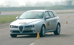 Test in pista con Alfa