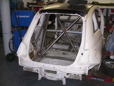 Fiat 500 racing scocca roll bar by Leone Motorsport