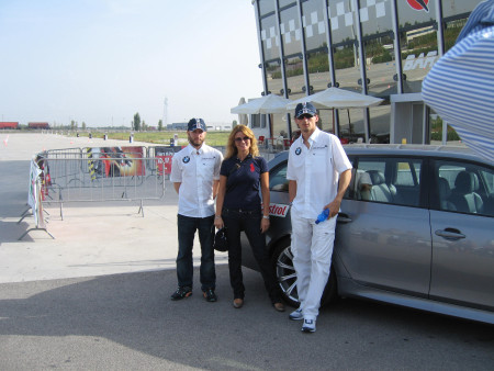 Nick Heidfeld con Silvia Nicolis e Robert Kubica