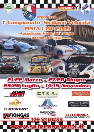 Locandina 1° Campionato Siciliano Velocità