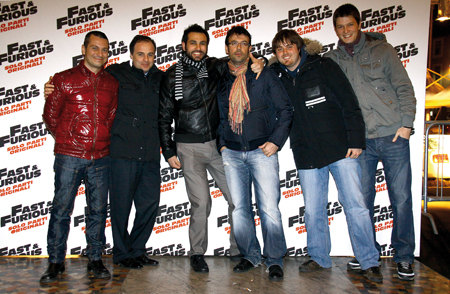 Il team di Elaborare presente all'anteprima di Fast&Furious 