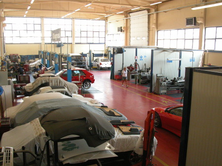  Una panoramica dell'officina Mariotti