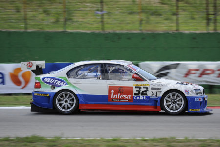   Walter Meloni in gara con la sua BMW M3 E46