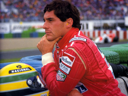  Il grande pilota brasiliano Ayrton Senna
