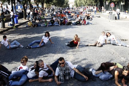 Manifestazione Io dissuado a Roma