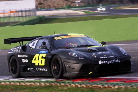  La Ferrari 430 GT3 di Valentino Rossi durante la gara