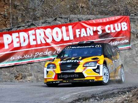 Pedersoli al Rally del Ciocco sulla sua Ford Focus WRC