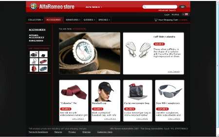 Nuovo shop online Alfa Romeo