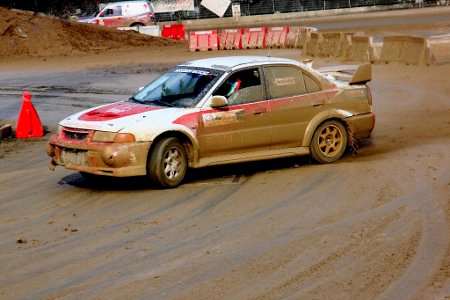 Mitsubishi Lancer Evo 6 in allestimento da gara N4 impiegata nel Corso Pilotaggio Rally  