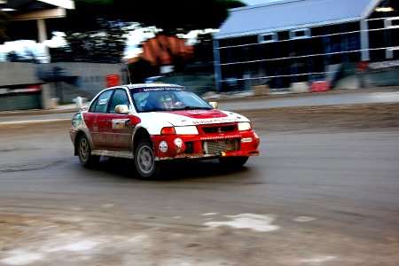 Mitsubishi Lancer Evo 6 in allestimento da gara N4 impiegata nel Corso Pilotaggio Rally  