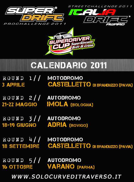 Solocurveditraverso Calendario 2011 