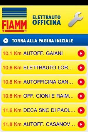 Applicazione FIAMM su Smartphone per Energy Check