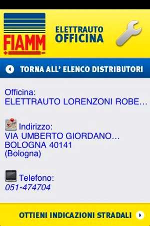 Applicazione FIAMM su Smartphone per Energy Check