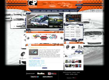 Homepage nuovo portale web del Gruppo Peroni Race