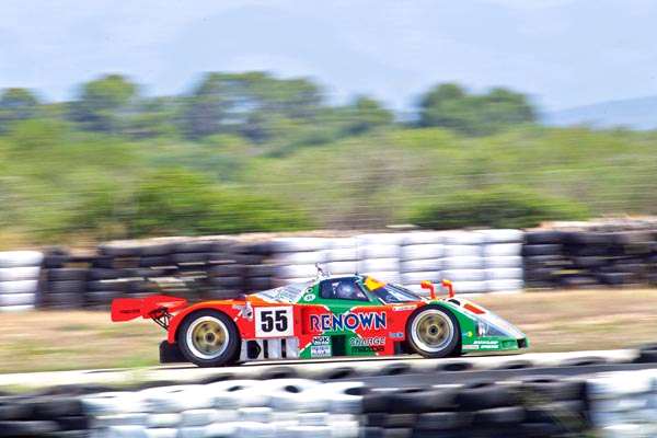 Mazda 787B provata in pista