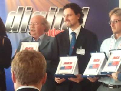 EISA Awards 2011-2012 - La prestigiosa targa ritirata  dall'importatore Italiano di Ground Zero Ing. Francesco Richichi titolare dell'AUDIOXPLUS