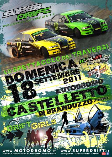 Locandina Solocurveditraverso festeggia 50 gare drifting