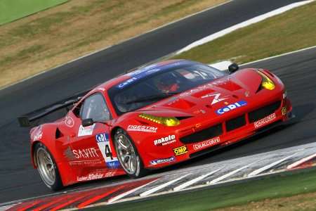 Il team Cioci/Perazzini/Bruni su Ferrari F458 vincitori della 6 Ore di Roma