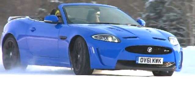 jaguar xkr convertibile neve snow