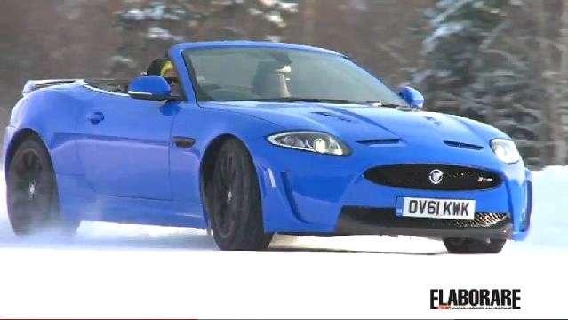 jaguar xkr convertibile neve snow