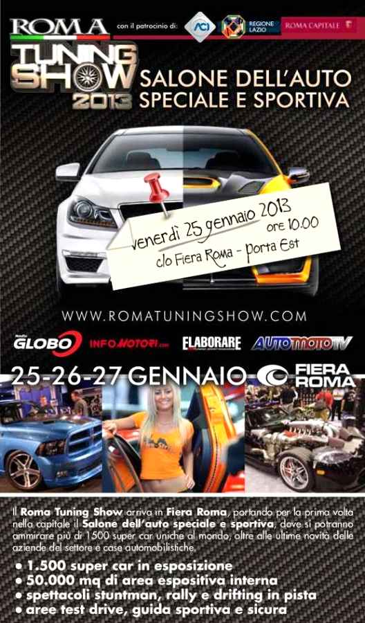 Locandina Roma Tuning Show 2013