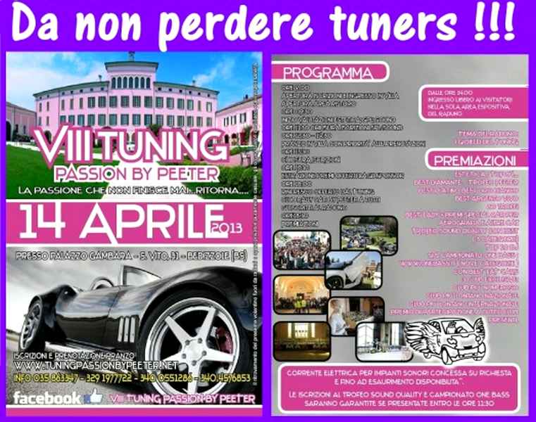 Locandina VIII Tuning Passion by Peeter