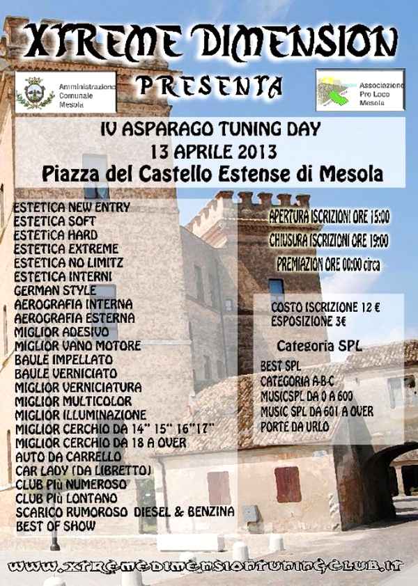 Locandina 4° Asparago Tuning Day 