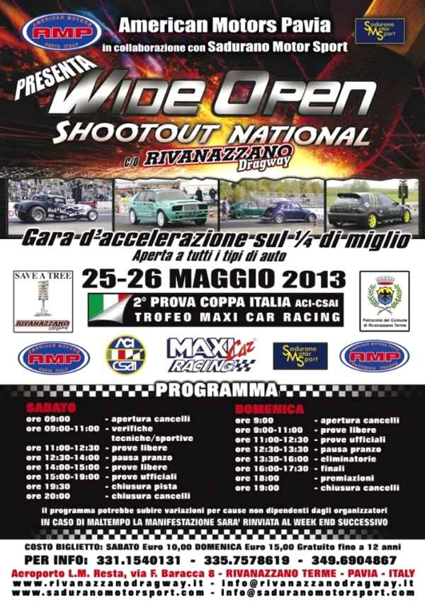 Locandina Gare accelerazione Rivanazzano Dragway