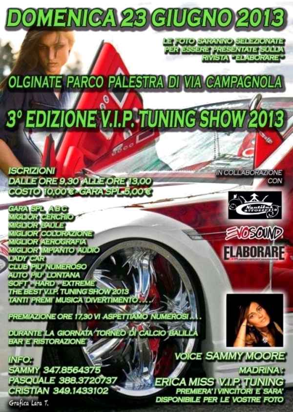 Locandina V.I.P. Tuning Show 2013