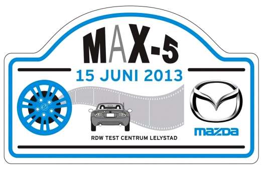 Logo MAX-5 con record mondiale Mazda MX-5