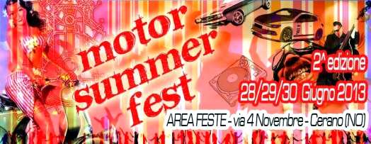 Locandina Motor Summer Fest 2013