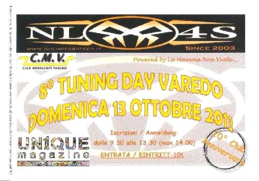 Locandina 8° Tuning Day by No Limits 4 Speed