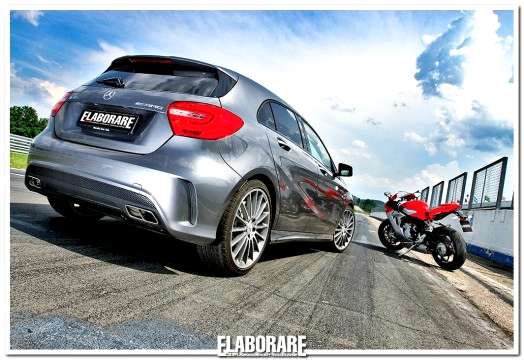 Mercedes A 45 AMG 4Matic e MV Augusta F3 800