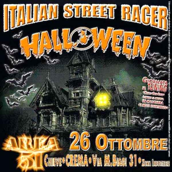 Locandina 3° Night Event Halloween Italian Street Racer