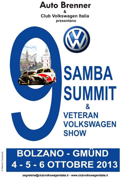 locandina 9° Samba Summit&Veteran Volkswagen Show