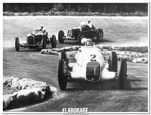 Tazio Nuvolari in gara 