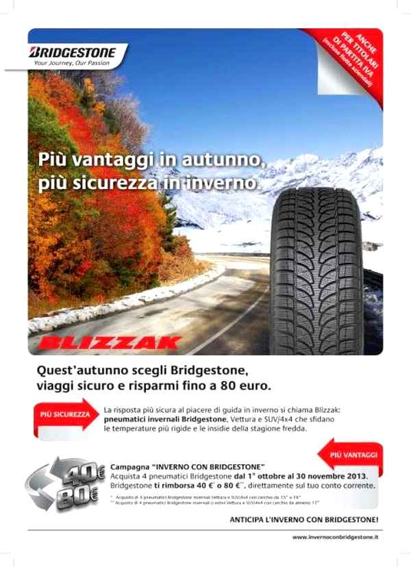 Locandina Inverno con Bridgestone 