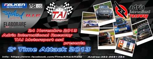 locandina Time Attack 2013 ad Adria