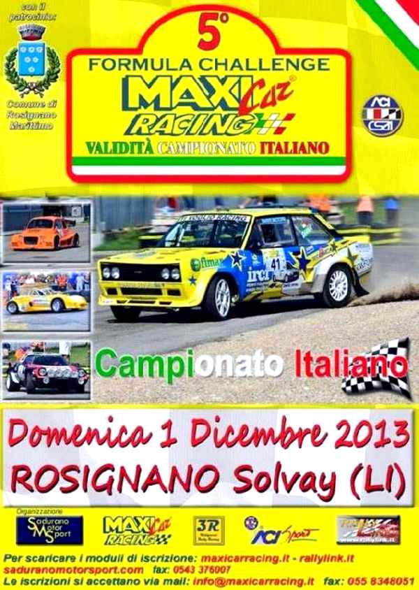 Locandina Maxicar Racing Formula Challenge 2013