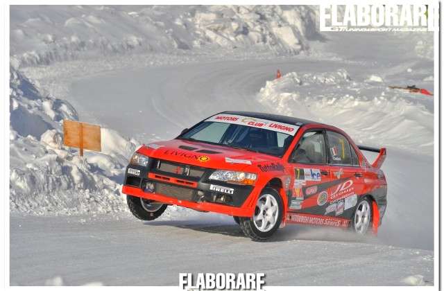 Ice Series 2014 Sergio Cantoni con la Mitsubishi Lancer