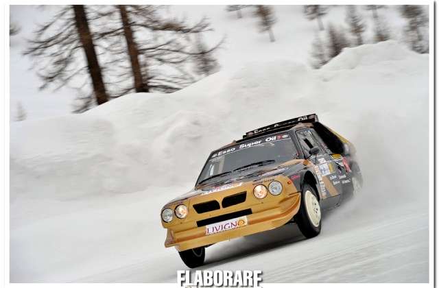 Ice Series 2014 Oliviero Bormolini con la Lancia Delta S4