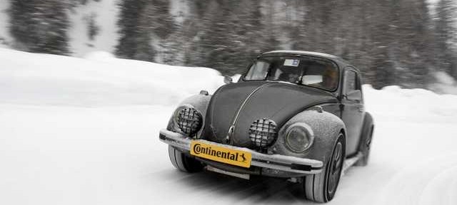 test pneumatici invernali su VW Maggolino