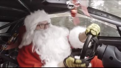 Babbo Natale Pilota auto